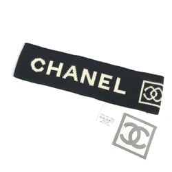 CHANEL Chanel Sport CC Coco Mark Headband Hair Hairband Wool Women's Black