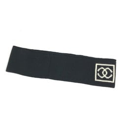 CHANEL Chanel Sport CC Coco Mark Headband Hair Hairband Wool Women's Black