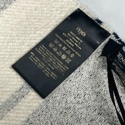 FENDI FXS717 Bath towel, lap blanket, beach bicolor cotton, nylon, men's, navy