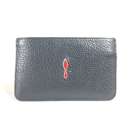 Christian Louboutin Key Wallet, Coin Purse, Wallet/Coin Case, Leather, Men's, Black