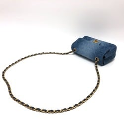 CHANEL Chanel Matelasse Gradient Shoulder Bag Denim Women's Blue