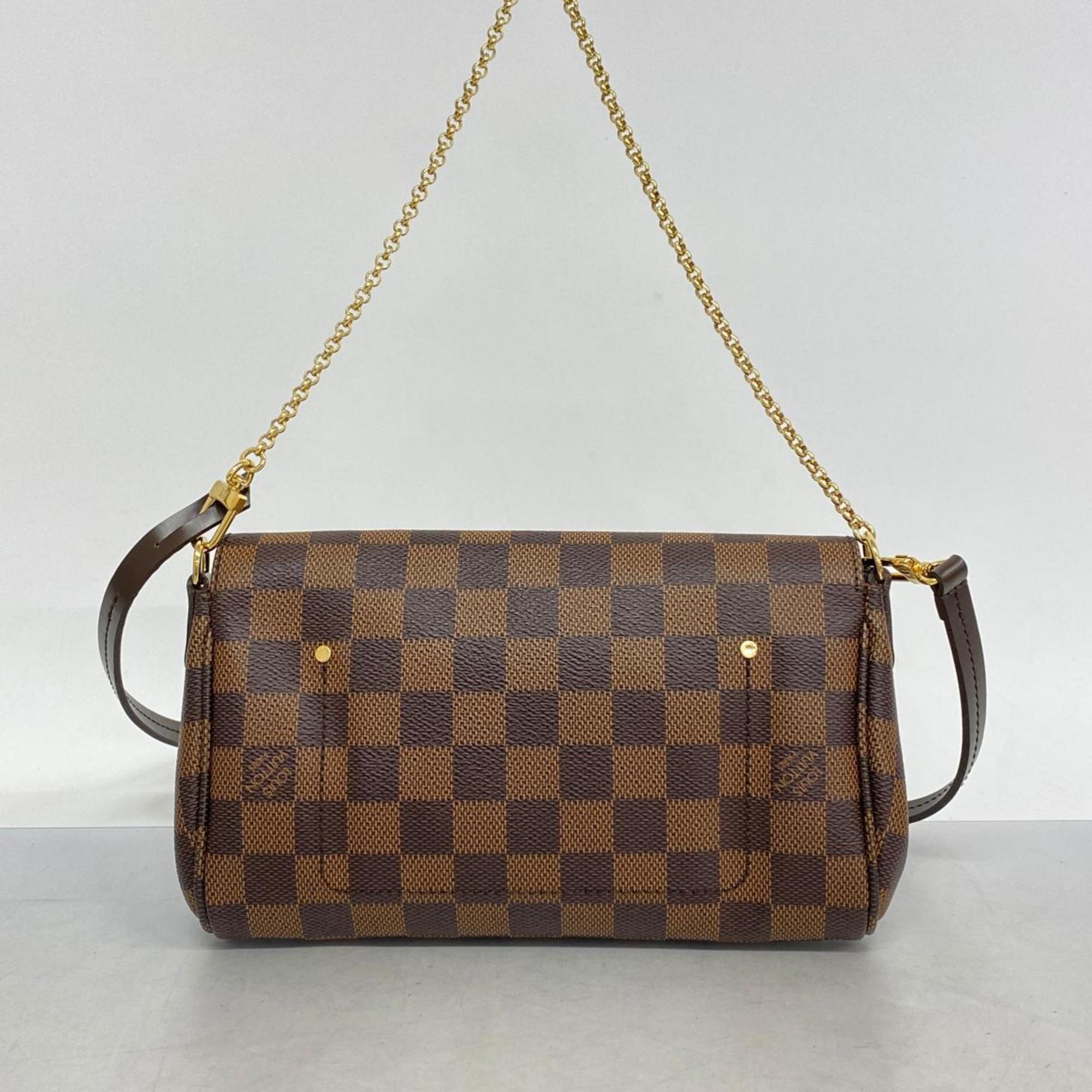 Louis Vuitton Shoulder Bag Damier Favorite PM N41276 Ebene Ladies