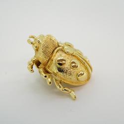 Christian Dior Ladybug Brooch GP Plated Gold Women's