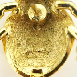 Christian Dior Ladybug Brooch GP Plated Gold Women's