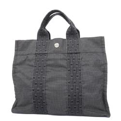 Hermes Tote Bag Air Line PM Canvas Grey Women's