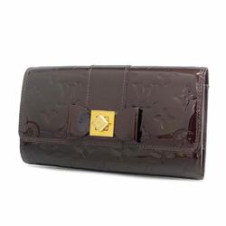 Louis Vuitton Long Wallet Vernis Portefeuille Salaneu M91498 Alamant Ladies