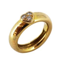 Tiffany Ring Friendship 3PD Diamond K18YG Yellow Gold Women's