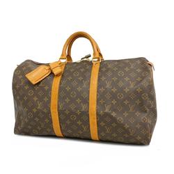 Louis Vuitton Boston Bag Monogram Keepall 50 M41426 Brown Men's Women's