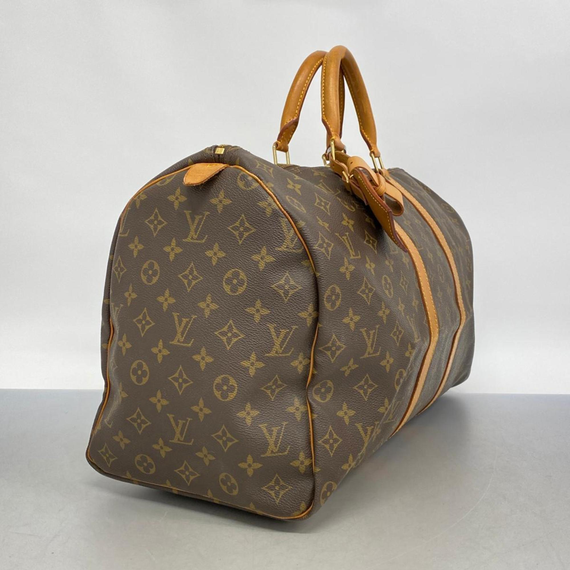 Louis Vuitton Boston Bag Monogram Keepall 50 M41426 Brown Men's Women's