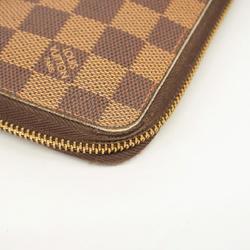 Louis Vuitton Long Wallet Damier Zippy Organizer N60003 Ebene Men's