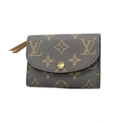 Louis Vuitton Wallet Monogram Canvas Portemonne Rosari M12367 Trianon Grey Ladies