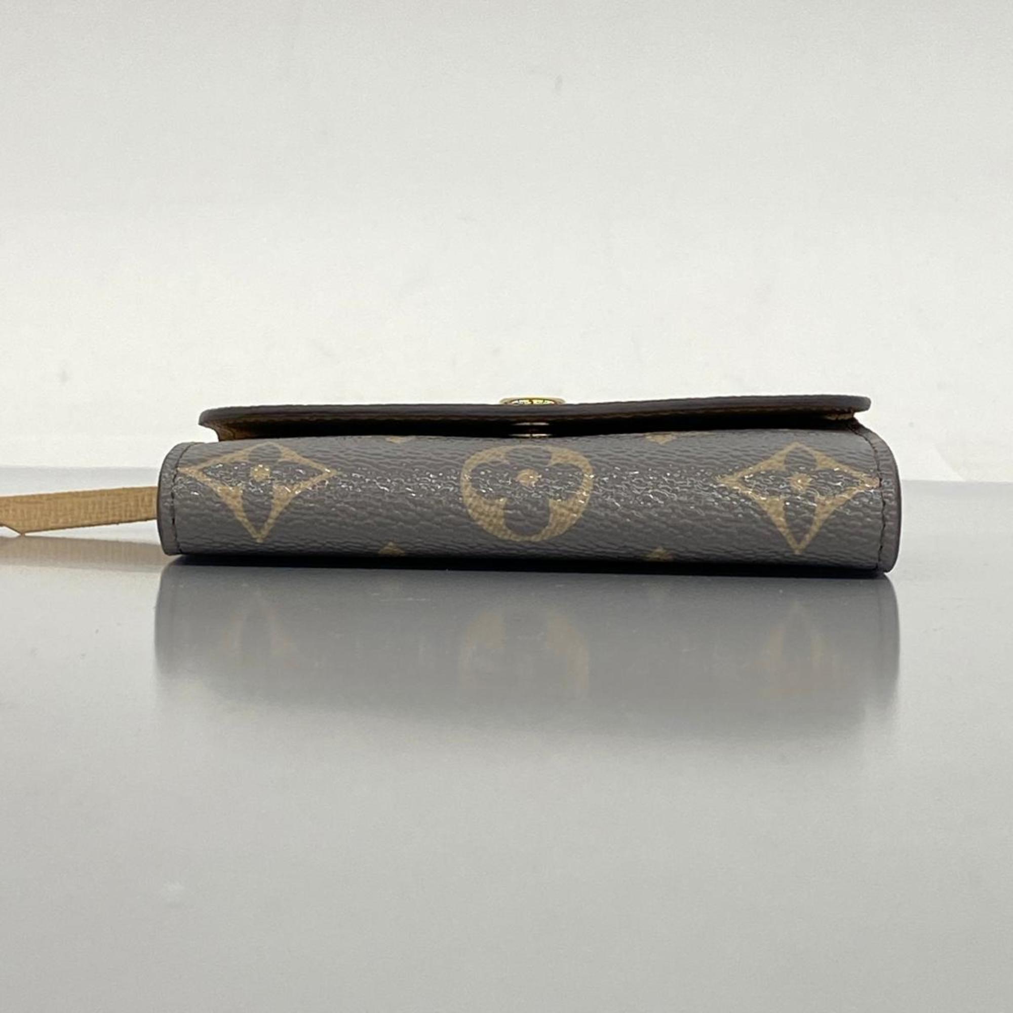 Louis Vuitton Wallet Monogram Canvas Portemonne Rosari M12367 Trianon Grey Ladies