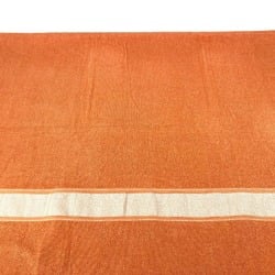 HERMES Hermes Bath Towel Knee Blanket Yachting Large Cotton Women's Orange