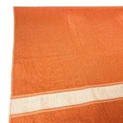 HERMES Hermes Bath Towel Knee Blanket Yachting Large Cotton Women's Orange