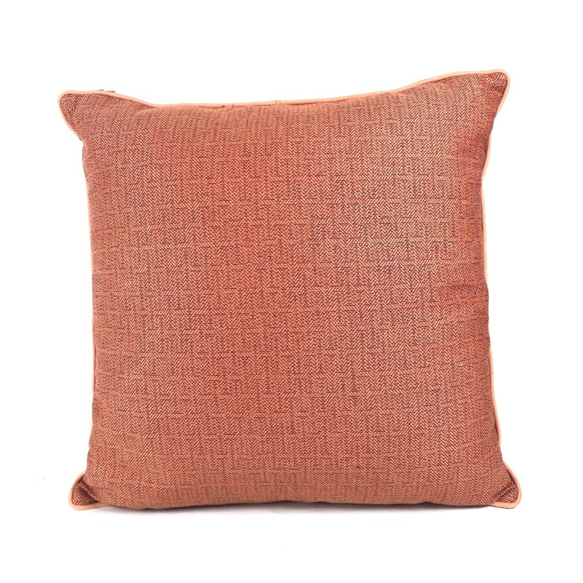 HERMES H Pillow Cushion Cotton Women's Orange