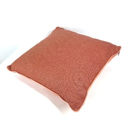 HERMES H Pillow Cushion Cotton Women's Orange