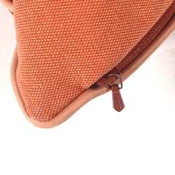 HERMES H Pillow Cushion Cotton Women's Orange