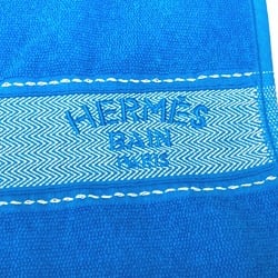 HERMES Hermes Yachting Beach Towel Bath Lap Blanket Cotton Women's Blue