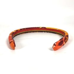 HERMES Elsa Jungle Love Headband Silk Women's Orange Hairband