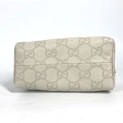 GUCCI 153228 Guccissima GG Pouch Shima Leather Women's White Similar