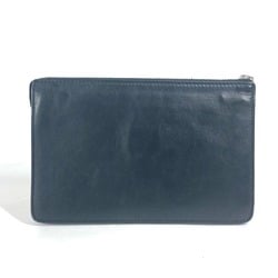 FENDI 7VA350 Monster Bugs Pouch Second Bag Clutch Leather Men's Black