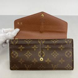 Louis Vuitton Long Wallet Monogram Portefeuille Sarah M60531 Brown Ladies