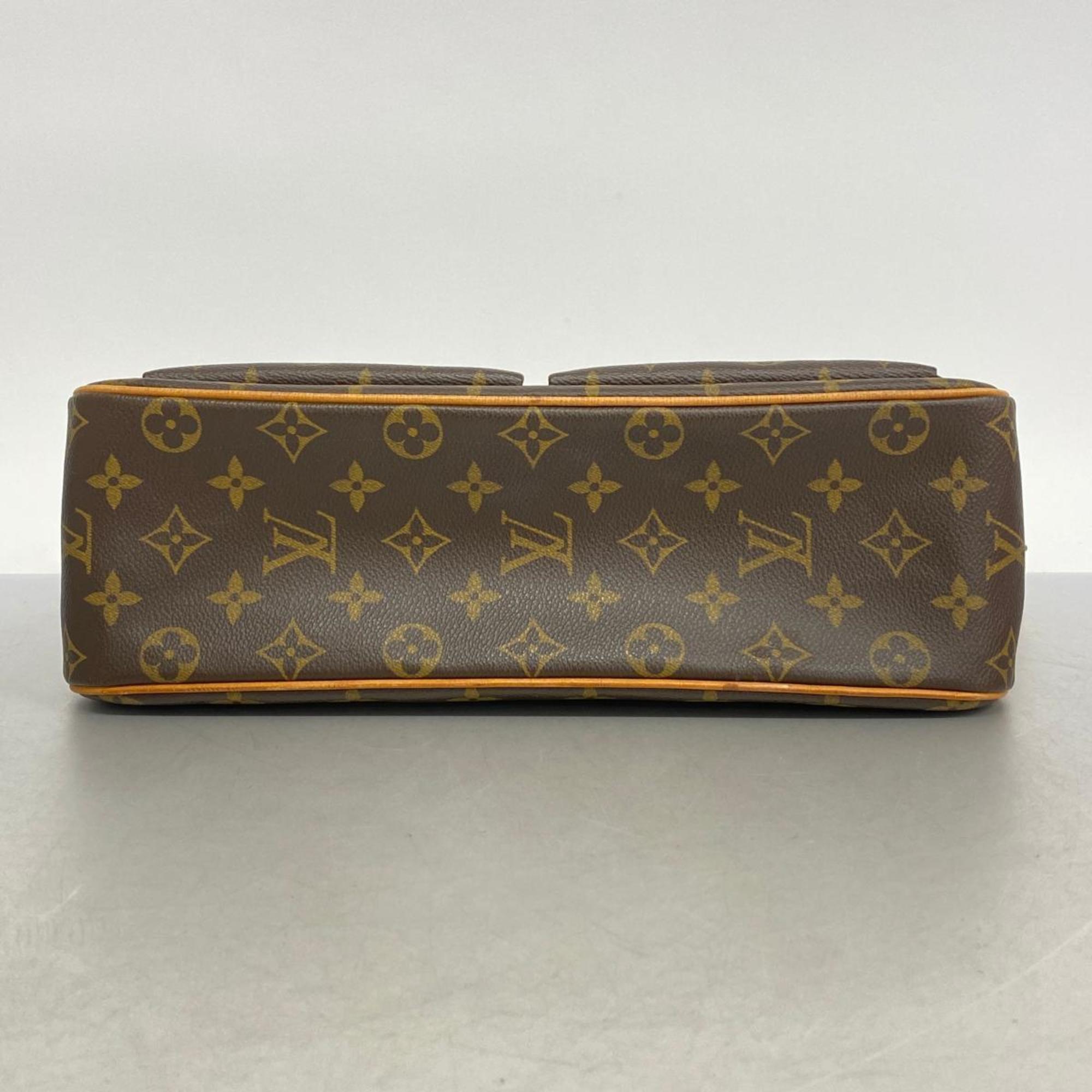 Louis Vuitton Shoulder Bag Monogram Vivacite GM M51163 Brown Ladies