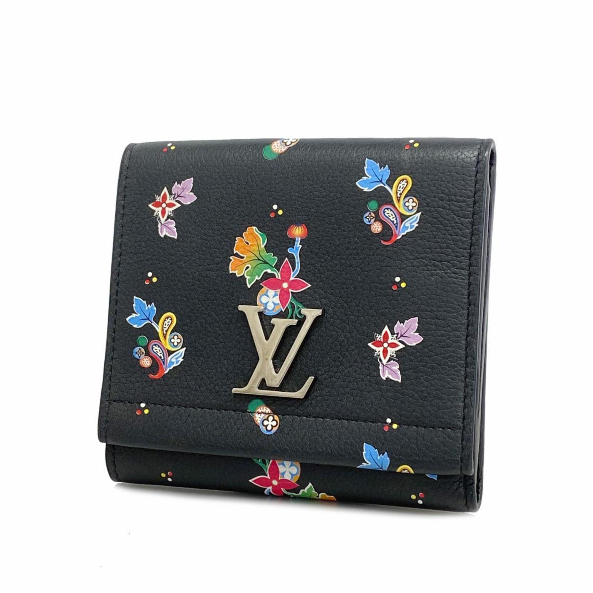 Louis Vuitton Wallet Portefeuille Rock Me 2 Compact M62081 Noir Ladies