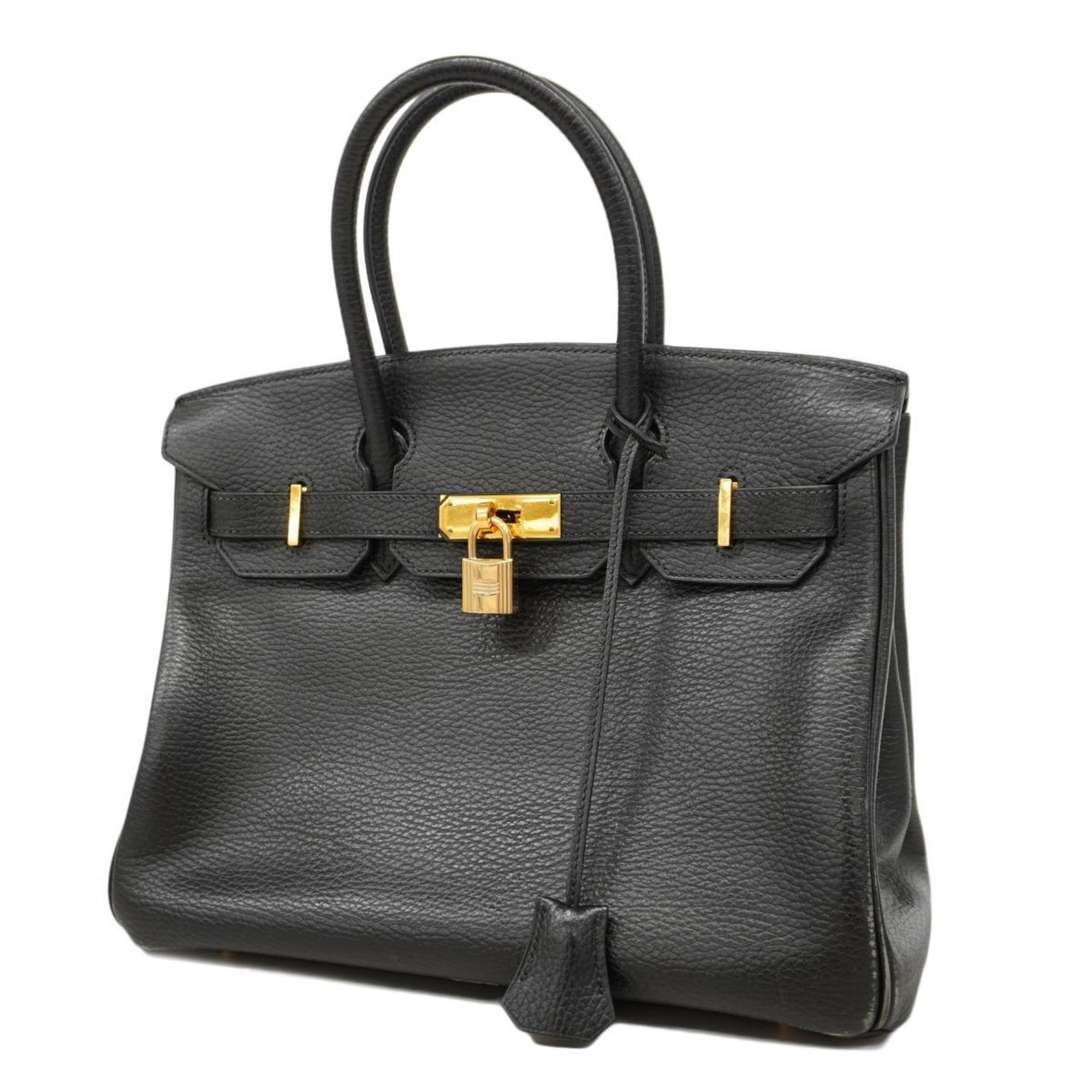 Hermes handbag Birkin 30 E stamp Ardennes black ladies