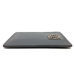 LOEWE C821075X01 Anagram Plain Business Card Holder Holder/Card Case Leather Women's Gray