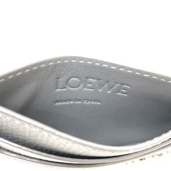 LOEWE C821075X01 Anagram Plain Business Card Holder Holder/Card Case Leather Women's Gray