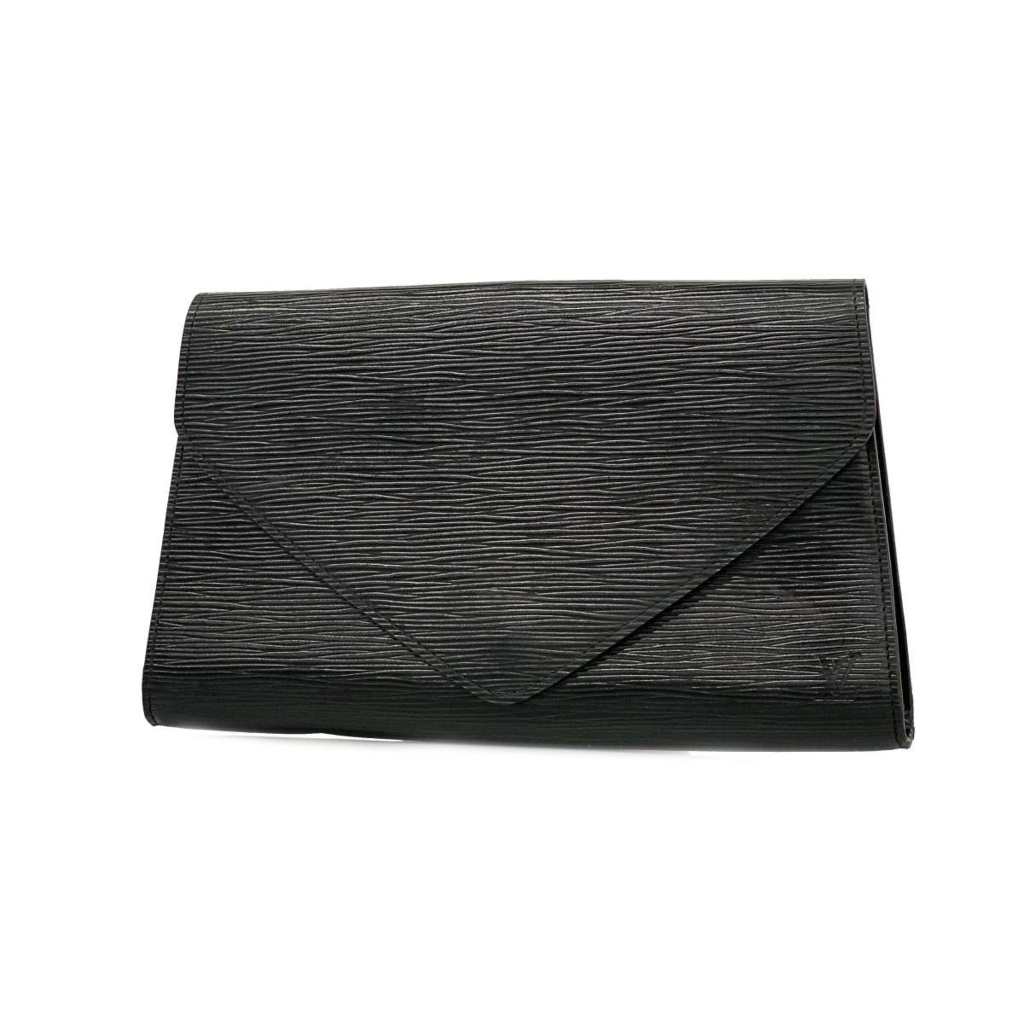 Louis Vuitton Clutch Bag Epi Art Deco M52632 Noir Men's Women's