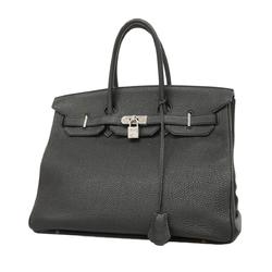 Hermes handbag Birkin 35 □K stamp Togo black ladies