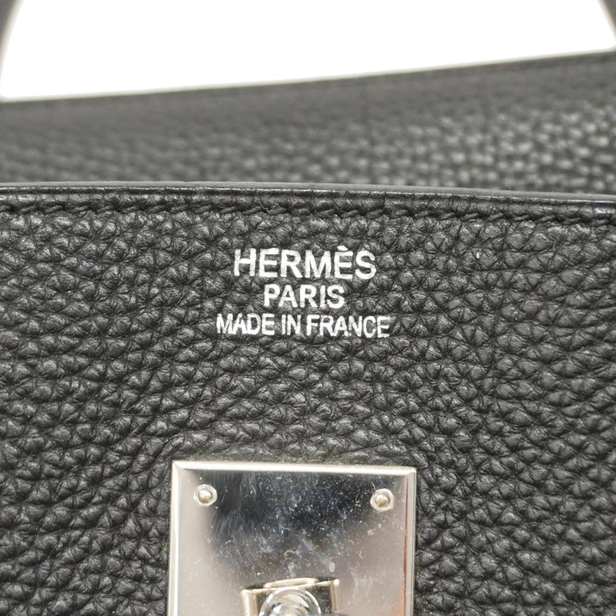 Hermes handbag Birkin 35 □K stamp Togo black ladies