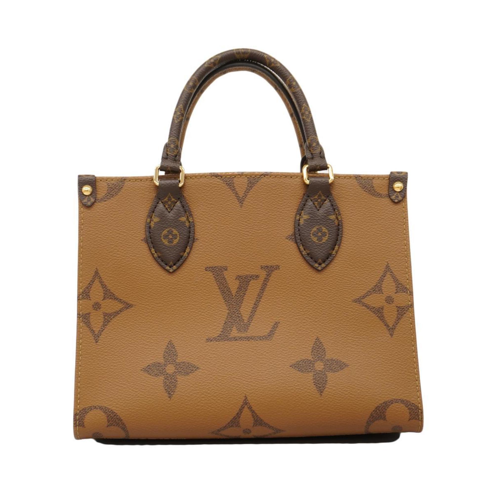 Louis Vuitton Handbag Monogram Giant On The Go PM M46373 Brown Ladies