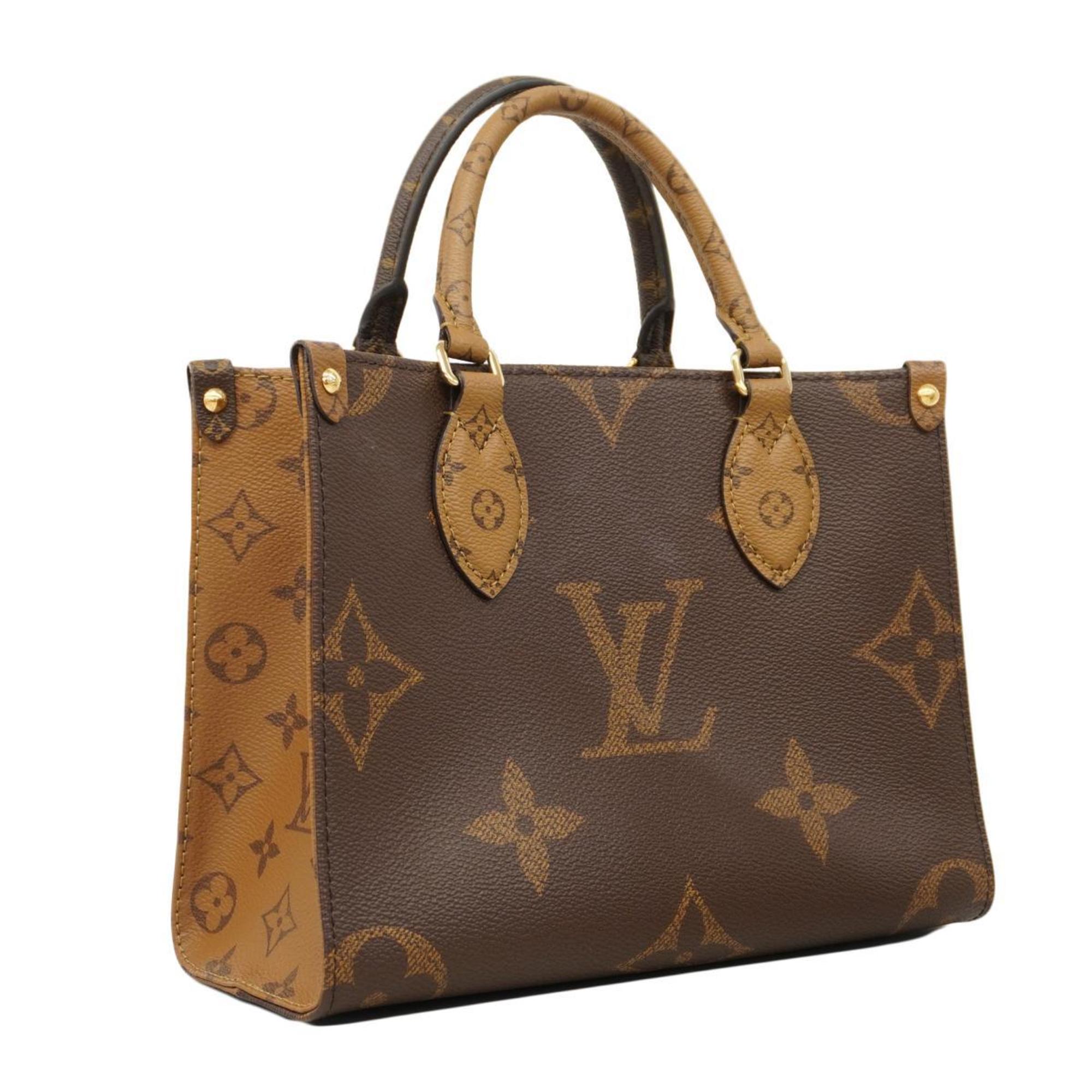 Louis Vuitton Handbag Monogram Giant On The Go PM M46373 Brown Ladies