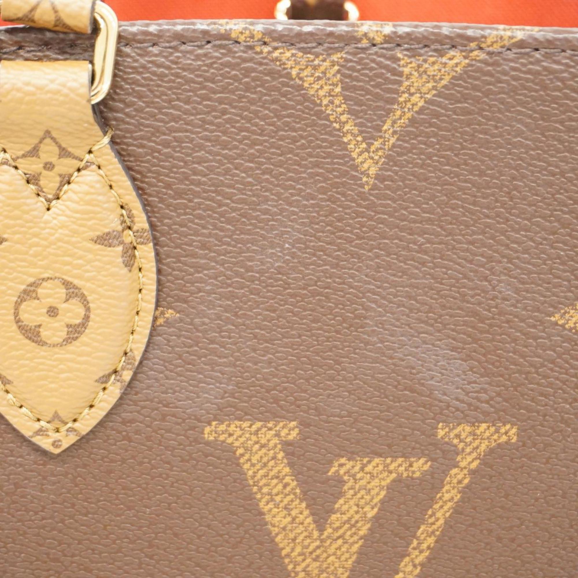 Louis Vuitton Handbag Monogram Giant On The Go PM M46373 Brown Ladies