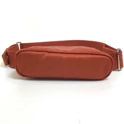 HERMES Bolide Santur Golf Pouch with Tee and Marker H Punching Waist Bag Cotton Polyester Men's Women's Orange Similar