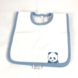 HERMES Hermes Baby BABY Apron Bib Passpass Panda Miscellaneous Cotton Kids White Similar