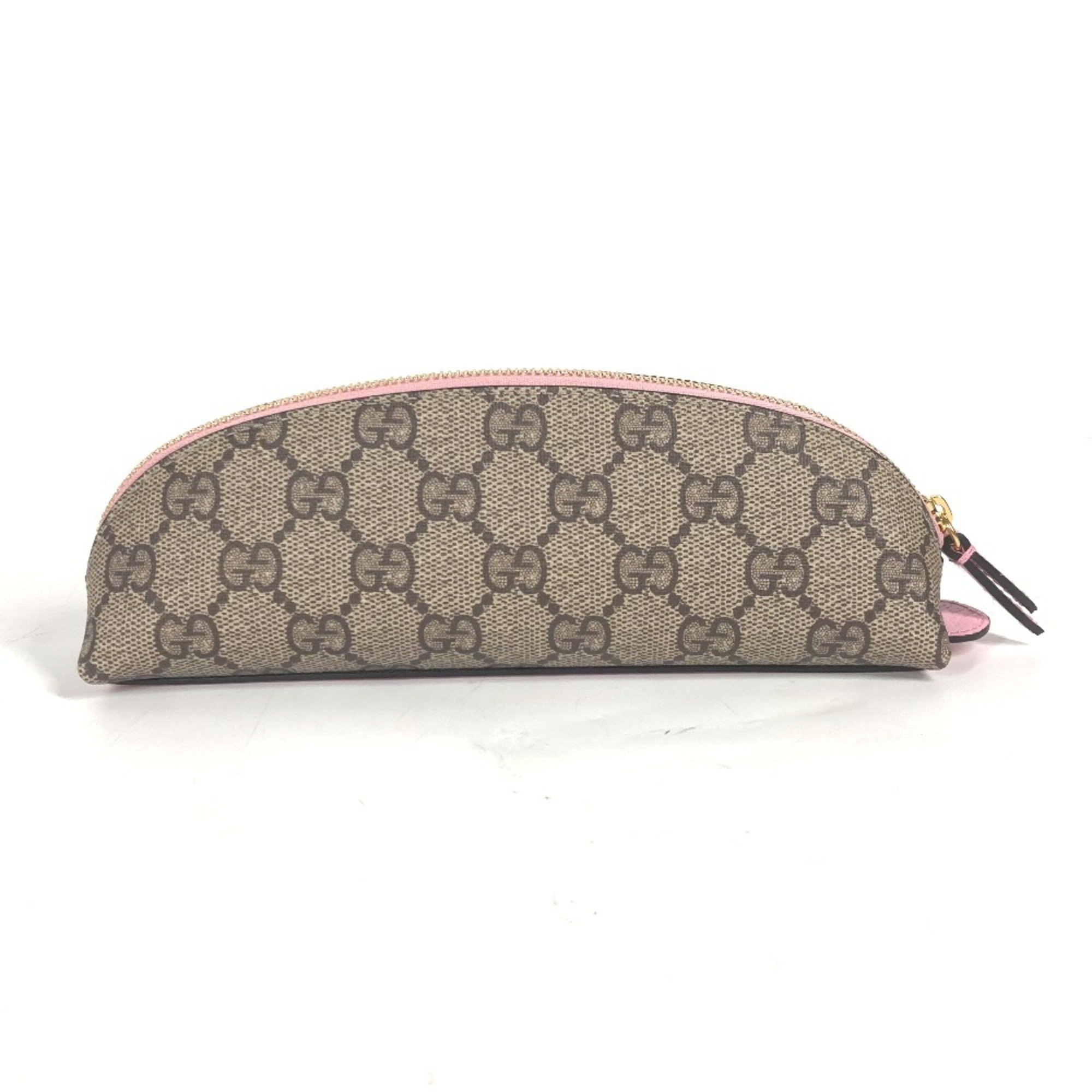 GUCCI 662129 Disney Collaboration DISNEY Dizzy Duck Pencil Case Pouch Stationery Pen Leather Women's Beige