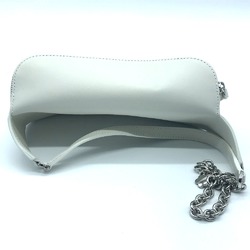 FURLA Studded Isola Chain Waist Bag Body Leather Women's White x