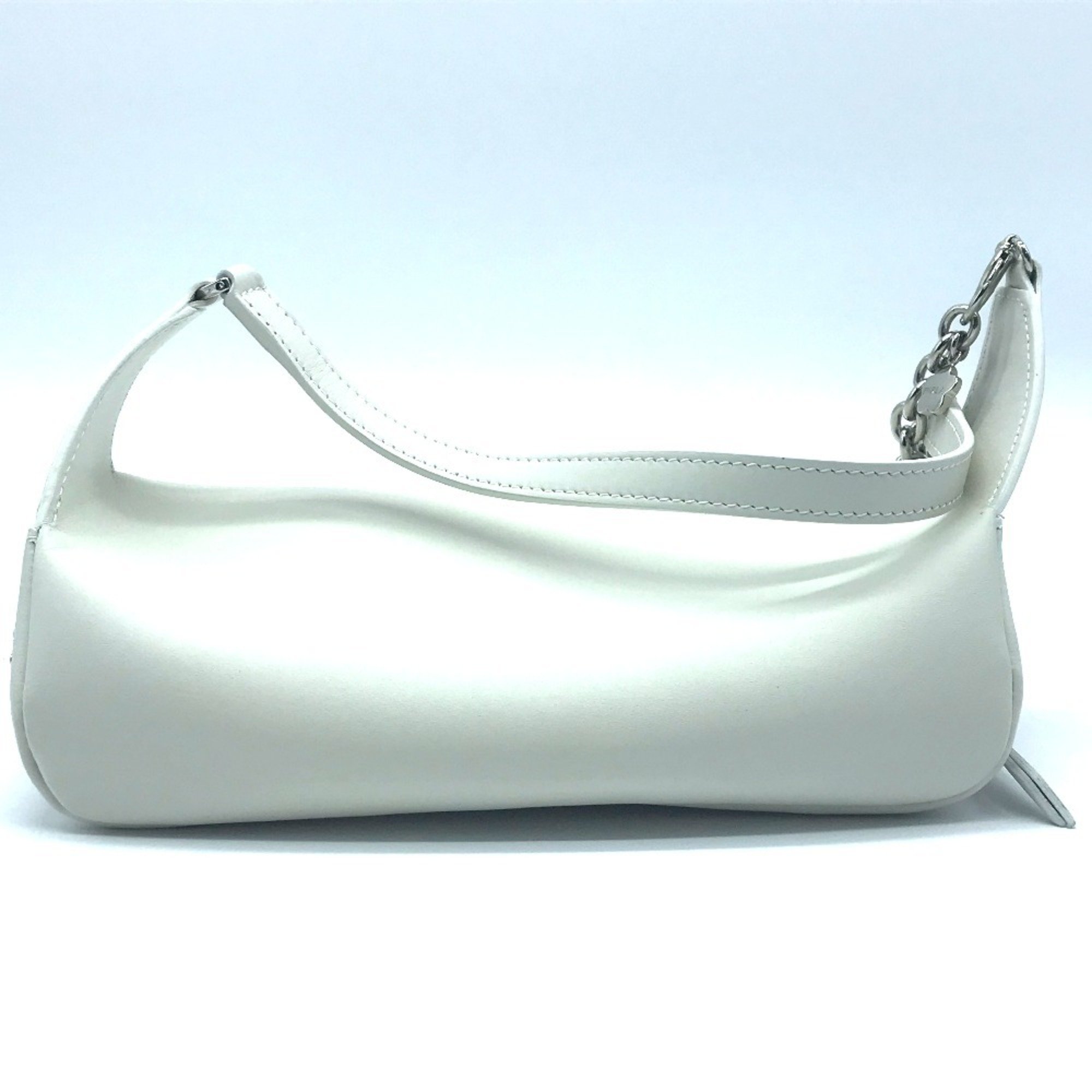 FURLA Studded Isola Chain Waist Bag Body Leather Women's White x