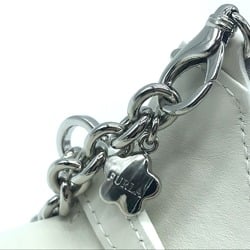 FURLA Studded Isola Chain Waist Bag Body Leather Women's White x