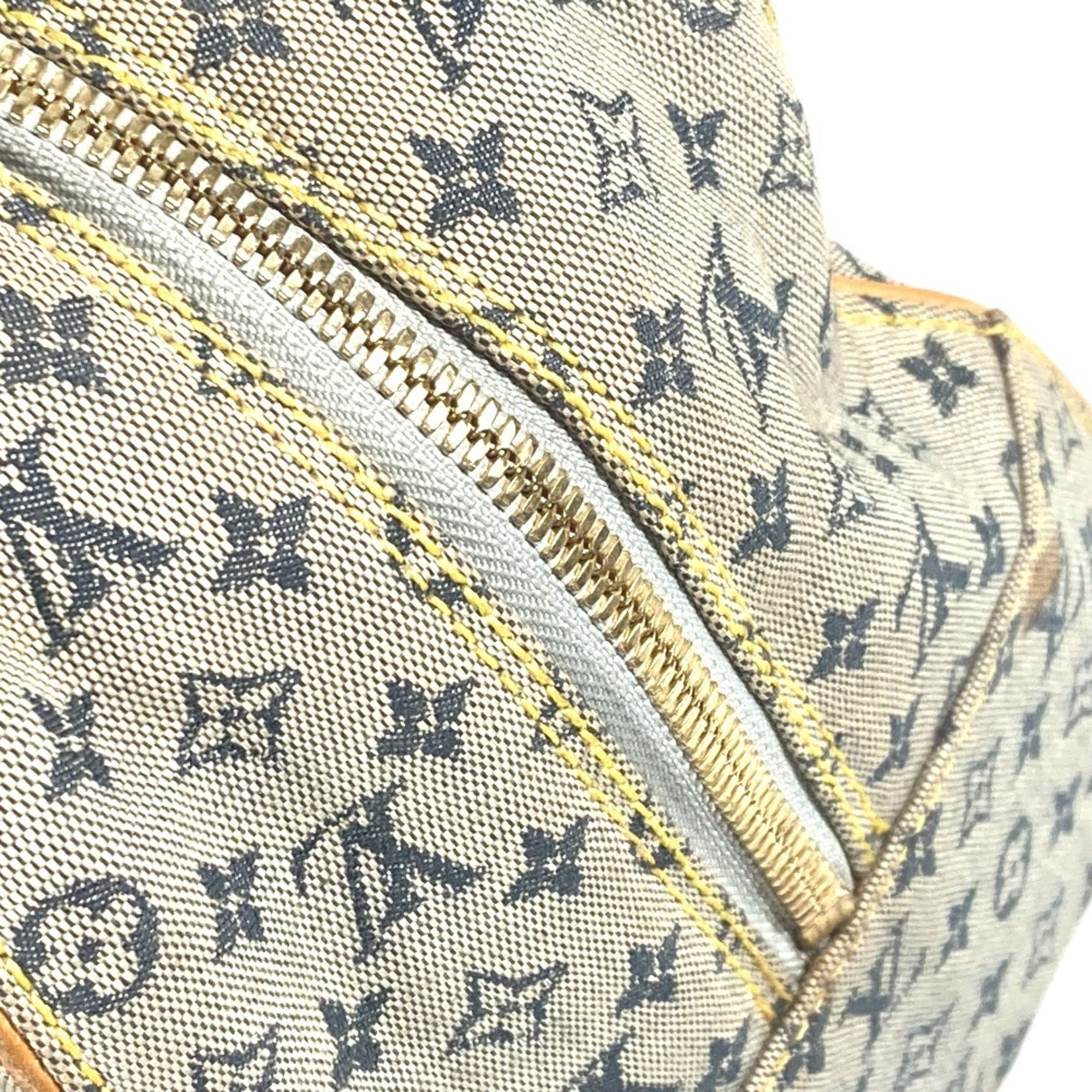 LOUIS VUITTON M92003 Monogram Marie Shoulder Bag Boston Canvas Women's Blue