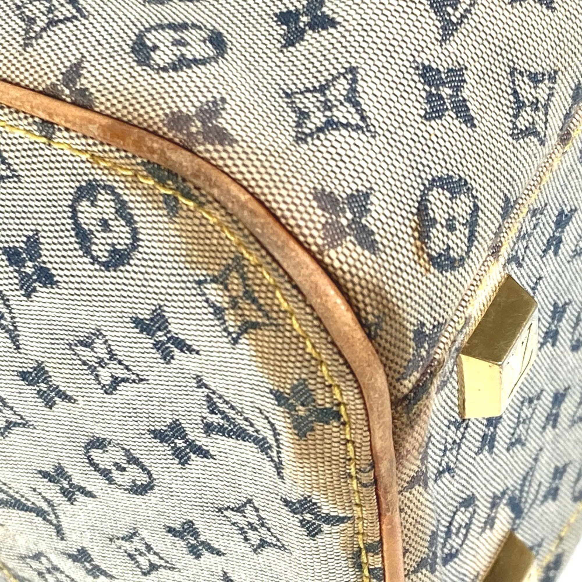 LOUIS VUITTON M92003 Monogram Marie Shoulder Bag Boston Canvas Women's Blue