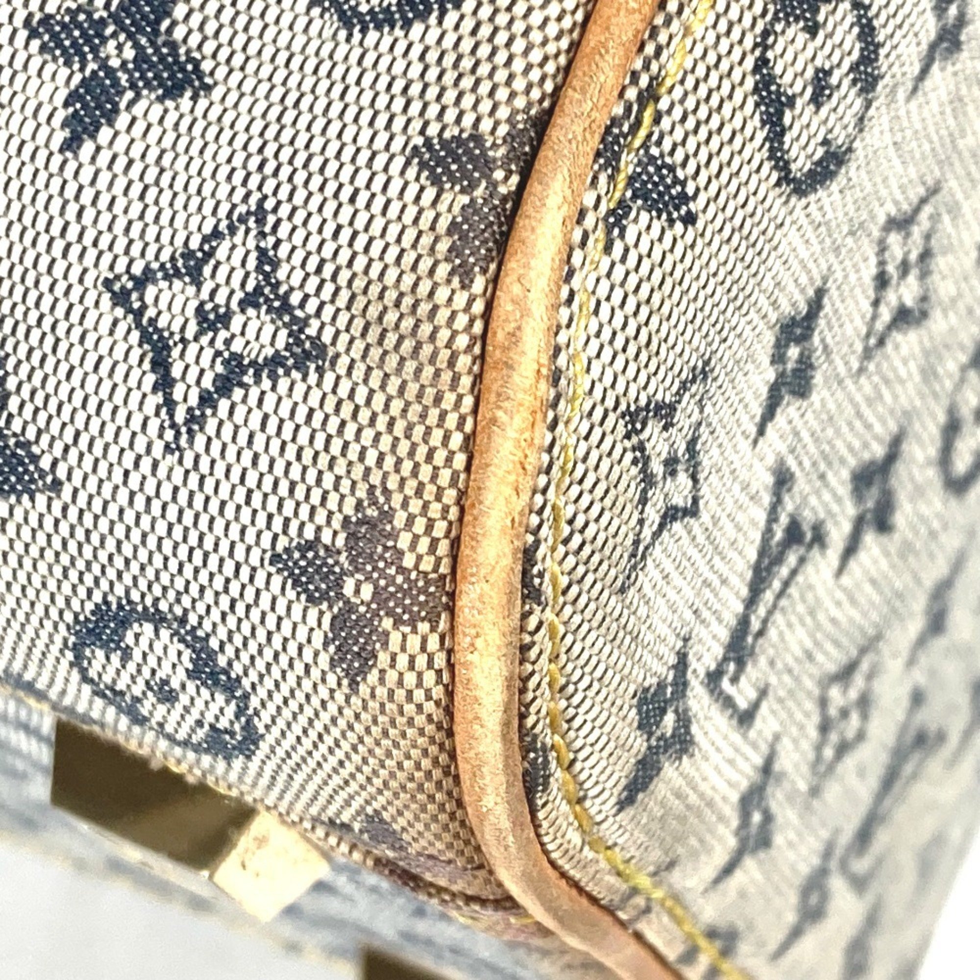 LOUIS VUITTON M92003 Monogram Marie Shoulder Bag Boston Canvas Women's Blue