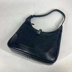 HERMES Trim 31 Shoulder Bag Leather Women's Black