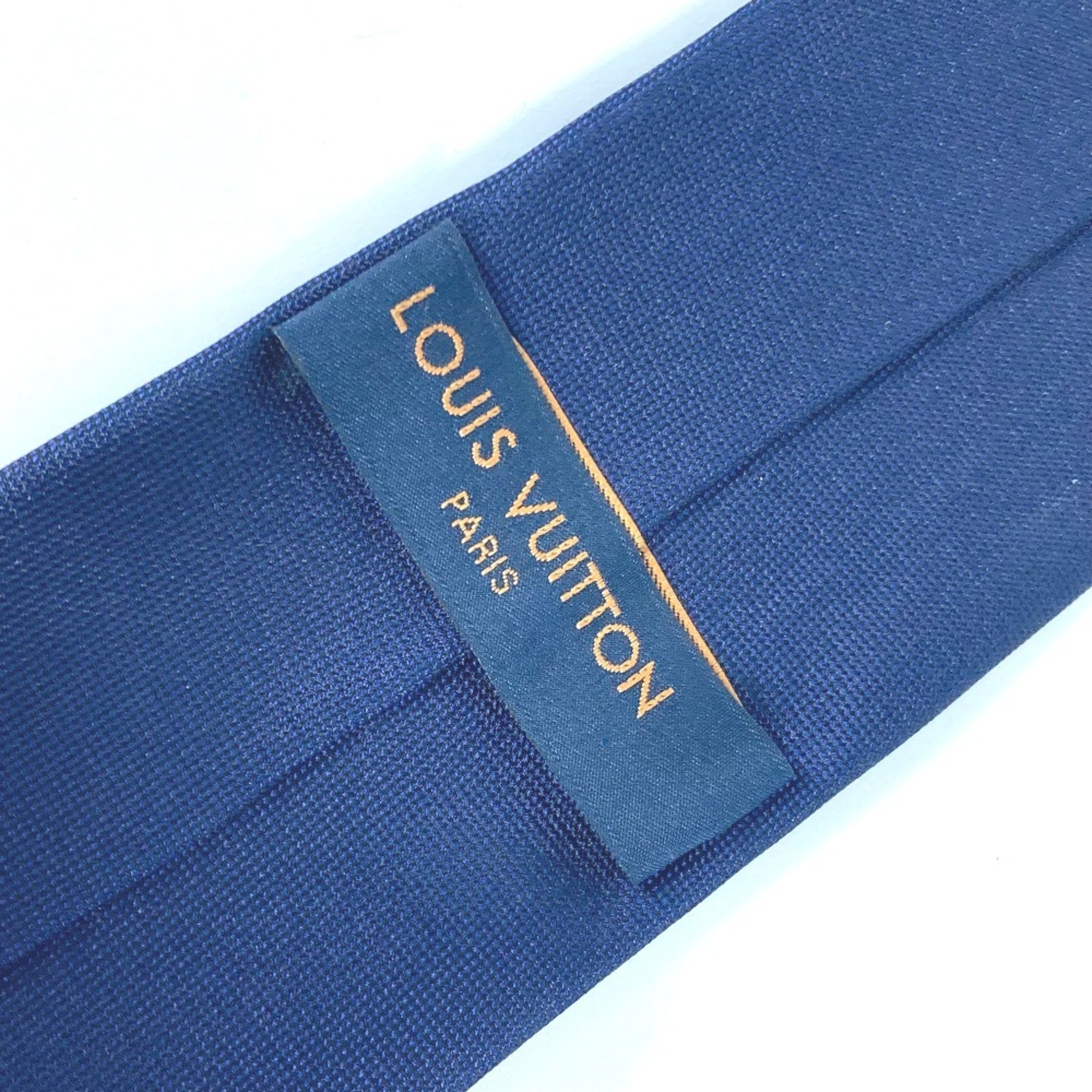 LOUIS VUITTON M78032 Rabbit Animal Cravat LV Necktie Silk Men's Navy