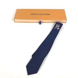 LOUIS VUITTON M78032 Rabbit Animal Cravat LV Necktie Silk Men's Navy