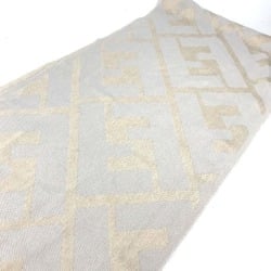 FENDI Bicolor Wool Scarf for Women, Beige